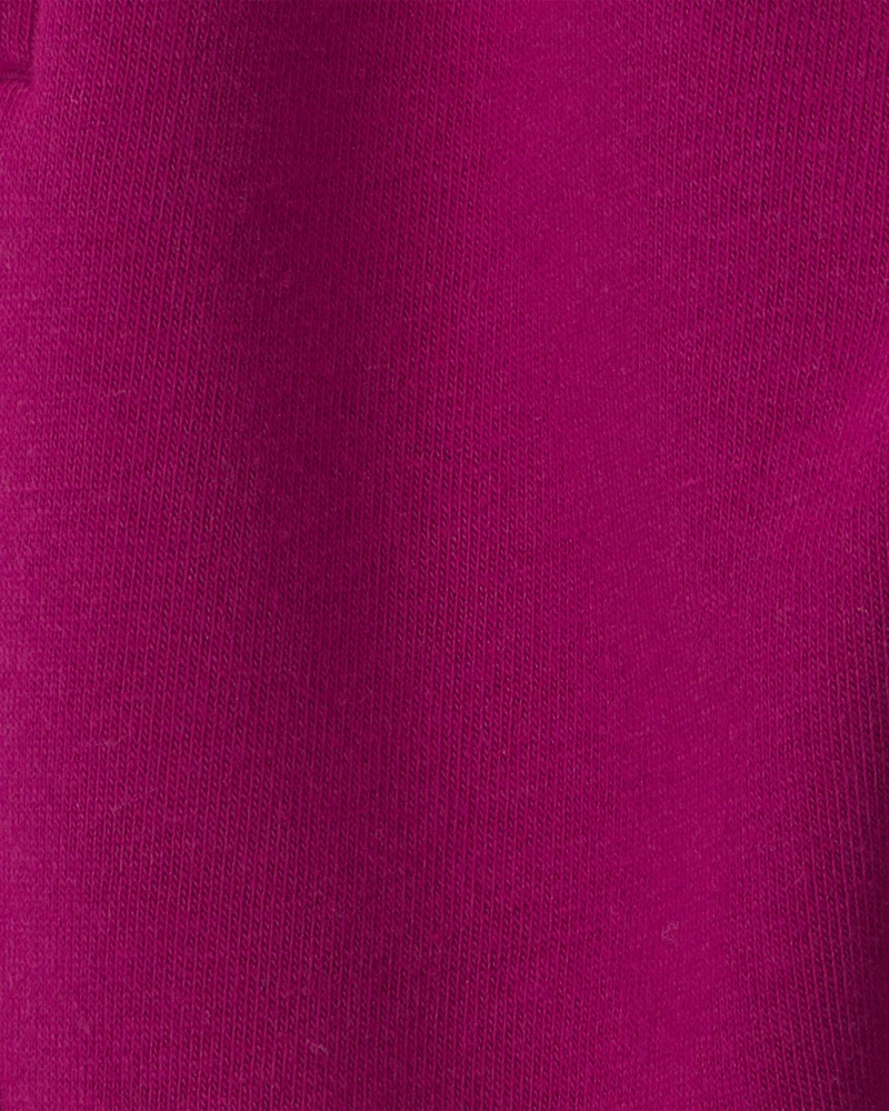 Baby Girl Fleece Pants - Maroon