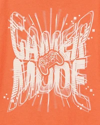 Boys Gamer Mode Short-Sleeve Graphic Tee - Orange