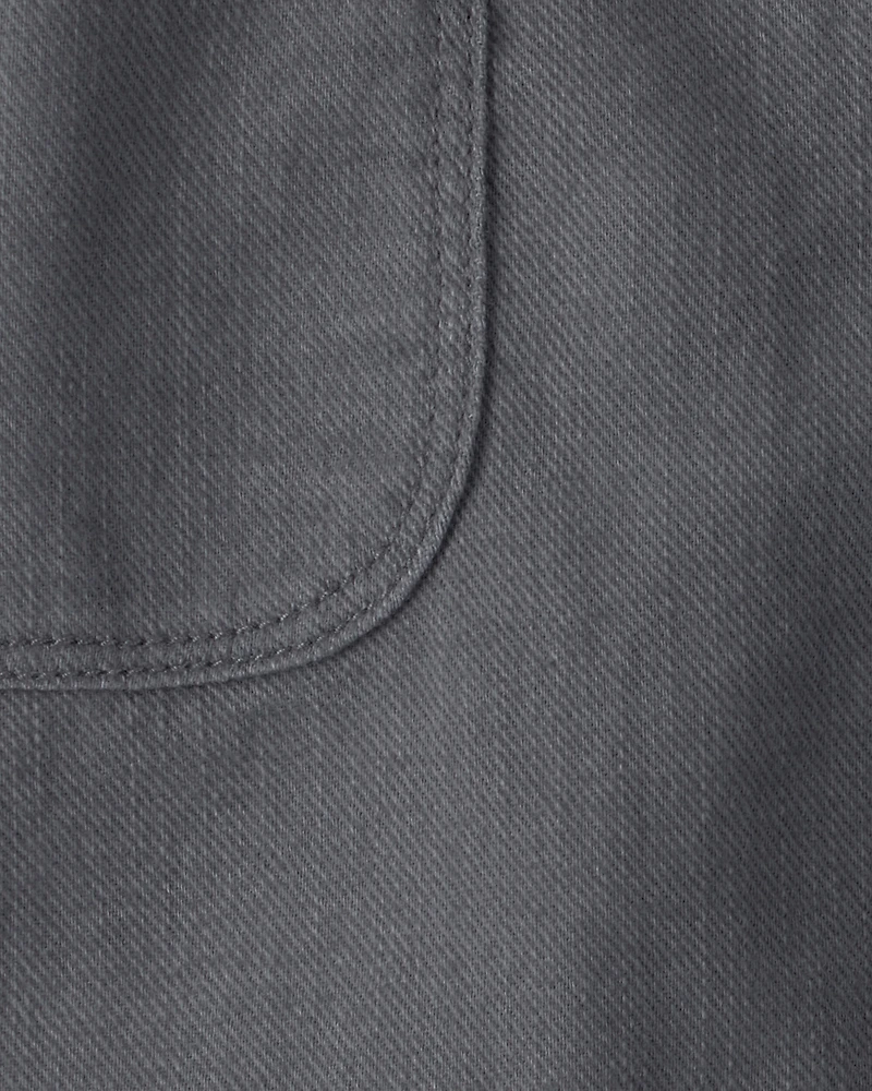 Boys Twill Shorts - Grey