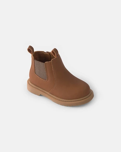 Toddler Boy Ankle Boots - Brown