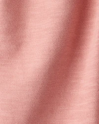 Baby Girl 100% Cotton Wide-Leg Pants - Pink