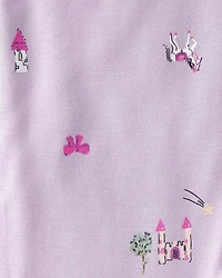 Baby Girl Fairytale PurelySoft 2-Way Zip 1-Piece Pajama - Purple