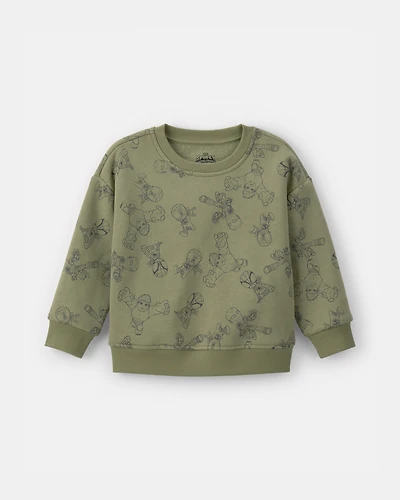 Toddler Boy ©Marvel French Terry Pullover Sweatshirt - Green