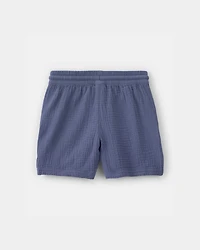 Boys Gauze Shorts - Blue