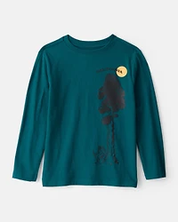 Boys California Tree Long-Sleeve Graphic Tee - Green