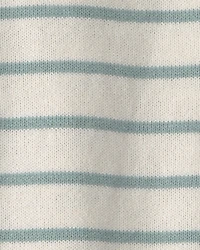 Toddler Boy 2-Piece Knit Top & Short Set Made with Organic Cotton in Stripes
