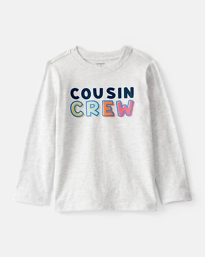 Toddler Boy Cousin Crew Long-Sleeve Graphic Tee - Grey