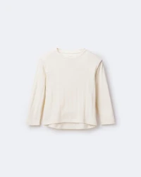 Toddler Girl Pointelle Long-Sleeve Top - Cream