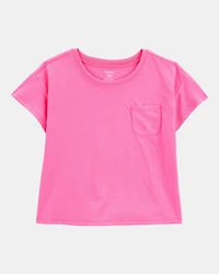 Kid Solid Short-Sleeve Fashion Top