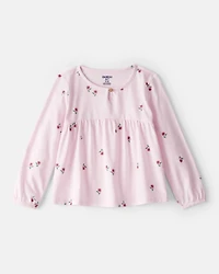 Toddler Girl Floral Top - Pink