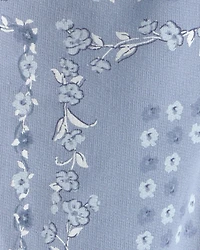 Baby Girl Floral Drawstring Knit Joggers