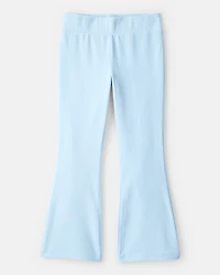 Girls Microfleece Flare Pants - Blue