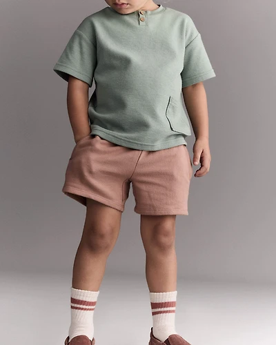 Toddler Boy City Park™ Short - Mocha Brown