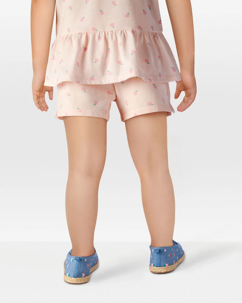 Toddler Girl Pull-On French Terry Shorts - Pink