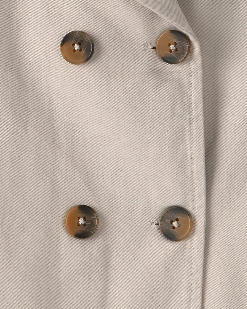 Girls Trench Jacket - Tan