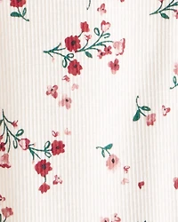 Baby Girl 2-Piece Floral Long-Sleeve Tee & Pant Set - Red