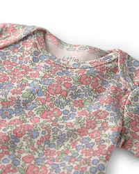 Baby Girl 5-Piece Organic Cotton Bodysuits & Leggings Set