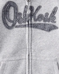 Toddler Boy Fleece Hooded Zip-Up Jacket