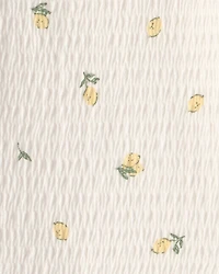 Baby Girl 3-Piece Lemon Top, Bodysuit & Short Set - Yellow/Ivory