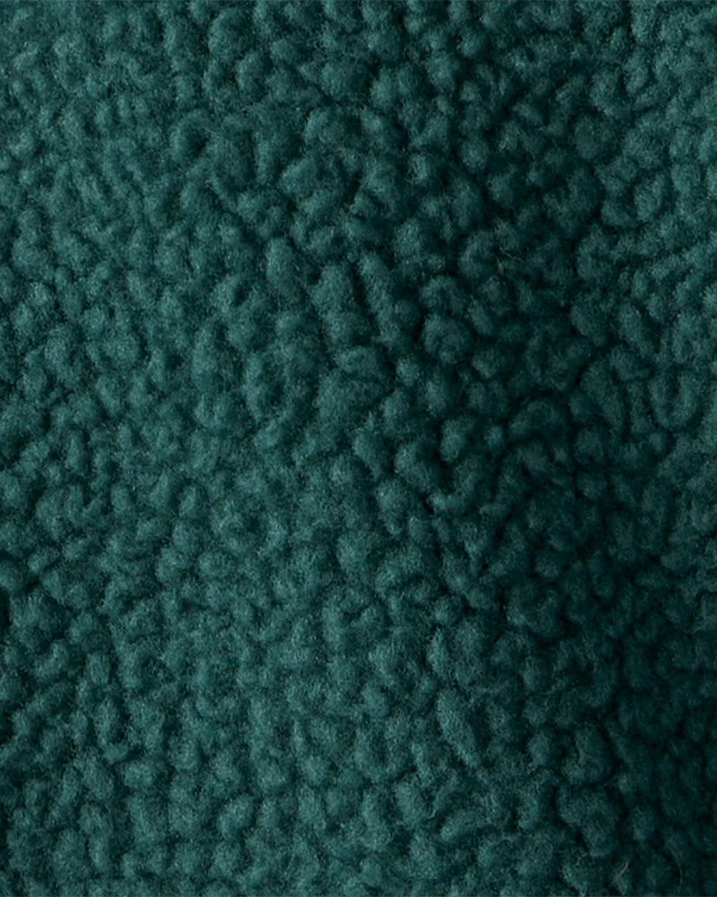 Baby Boy 3-Piece Cactus Fleece Zip-Up Jacket Outfit Set