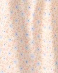 Toddler Girl 2-Piece Floral French Terry Top & Skort Set - Cream