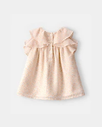 Baby Girl Floral Flowy Dress - Pink