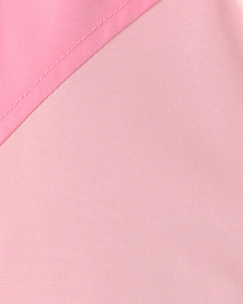 Toddler Girl Colorblock Raincoat - Pink