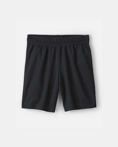 Boys Mesh Active Shorts - Black