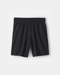 Boys Mesh Active Shorts - Black