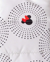 Toddler Girl Disney© Minnie Mouse Hooded Heavyweight Winter Jacket - White