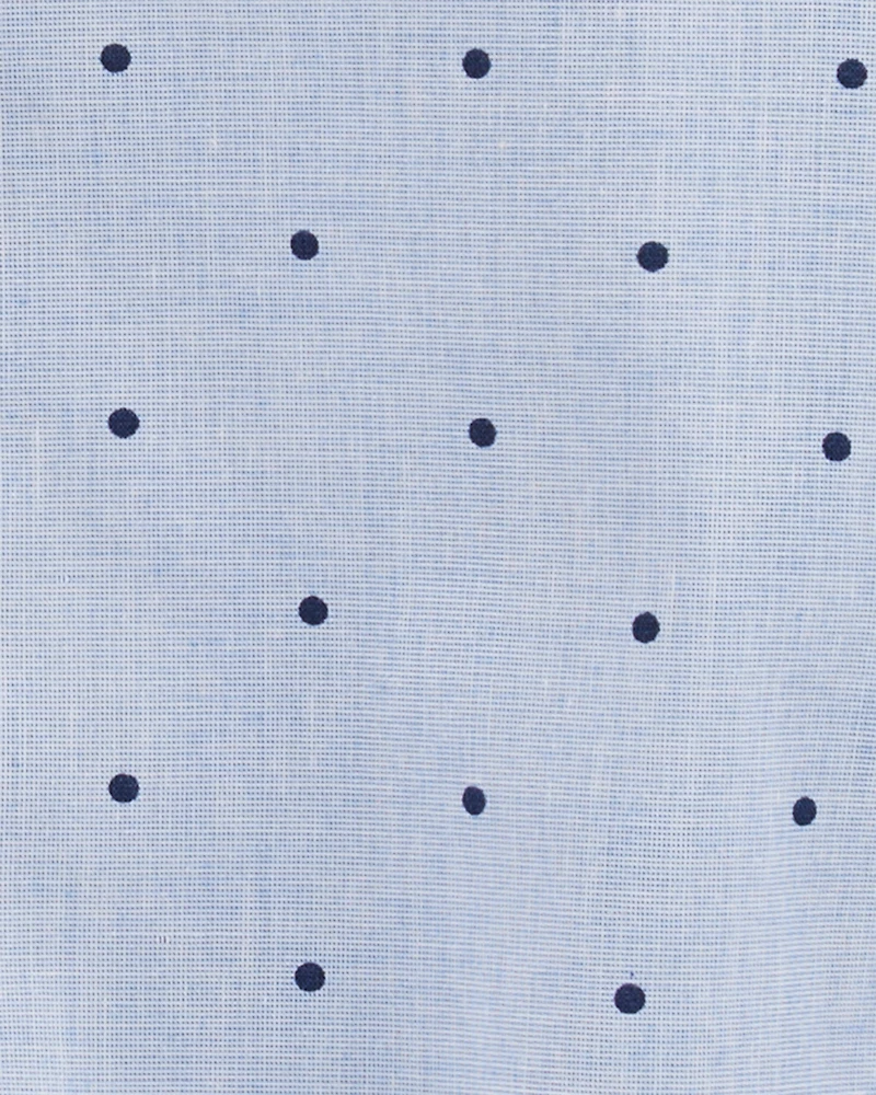 Baby Boy Polka-Dot Button-Front Bodysuit