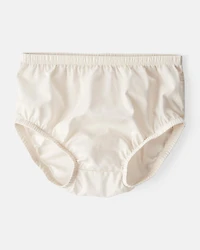 Baby Girl Embroidered Cotton Long-Sleeve Dress - White