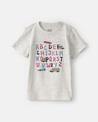 Toddler Boy 'ABC' Alphabet Graphic Tee - Cream