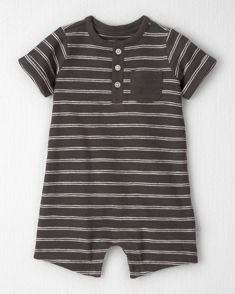 Baby Romper Made with Organic Cotton in Stripes