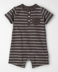 Baby Romper Made with Organic Cotton in Stripes