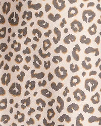 Girls Cotton Leopard Stretch Leggings - Brown