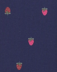 Baby Girl 2-Piece 'Sweet & Kind' Strawberry Sweatshirt & Pant Set - Navy Blue