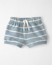 Baby 2-Piece Organic Cotton Top & Short Set in Stripes