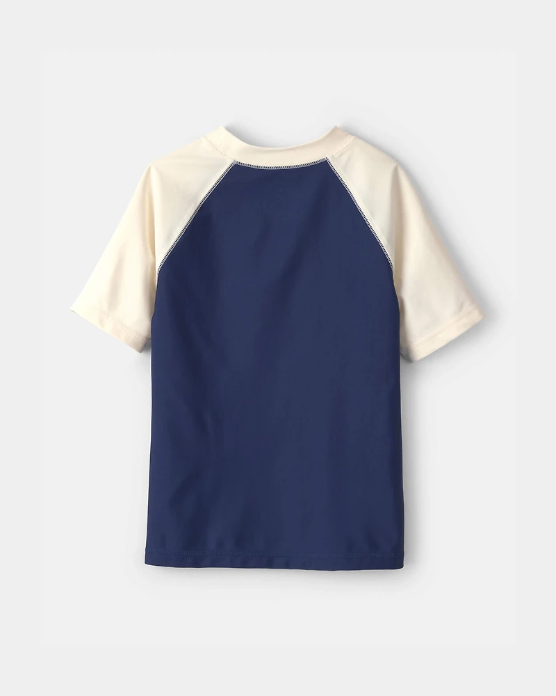 Boys 'USA' Short-Sleeve Rashguard - Red/White/Blue