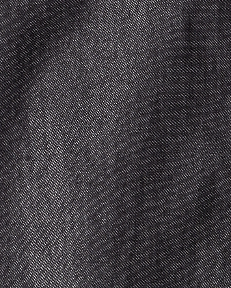 Toddler Girl Western Denim Long-Sleeve Top - Black