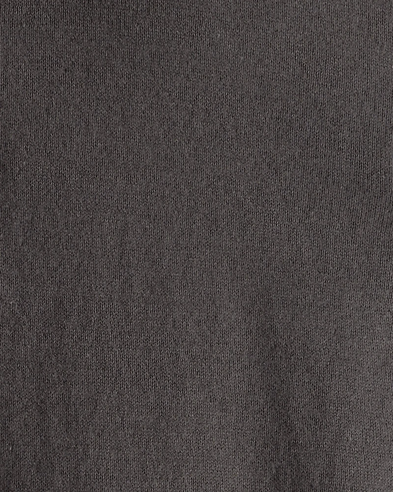 Boys Long-Sleeve Polo Sweater - Grey