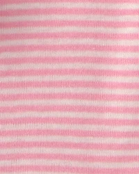 Baby Girl Ice Cream 100% Cotton Short-Sleeve Snug Fit 4-Piece Pajama Set - Pink/Ivory