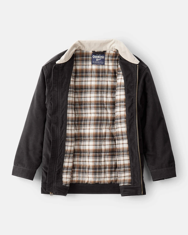 Boys Corduroy Barn Jacket - Black