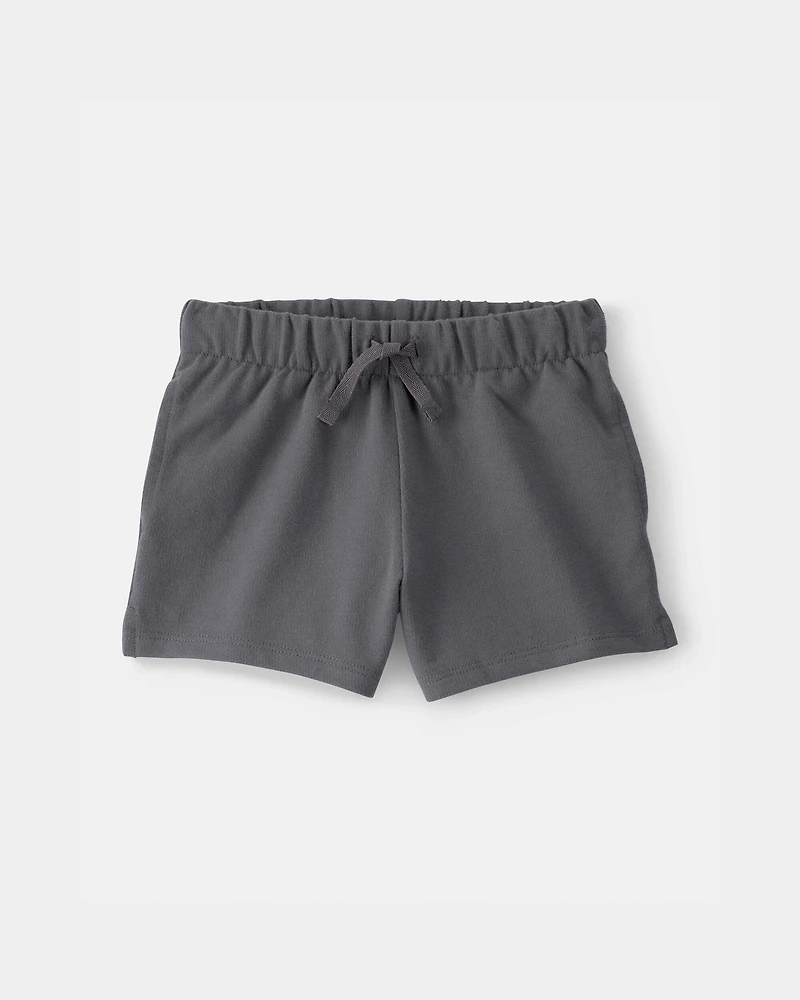 Toddler Girl French Terry Shorts - Grey