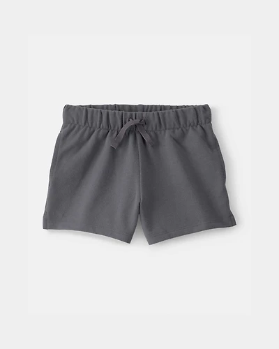 Toddler Girl French Terry Shorts - Grey