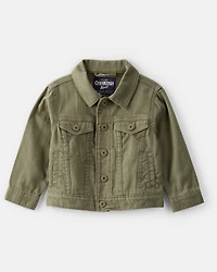 Baby Boy Long-Sleeve Denim Jacket - Green