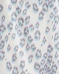 Girls Cheetah Active Rib Long-Sleeve Top