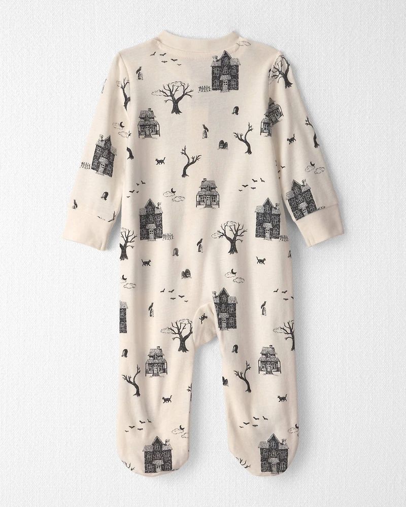 Baby Organic Cotton Sleep & Play Pajamas in Spooky Village