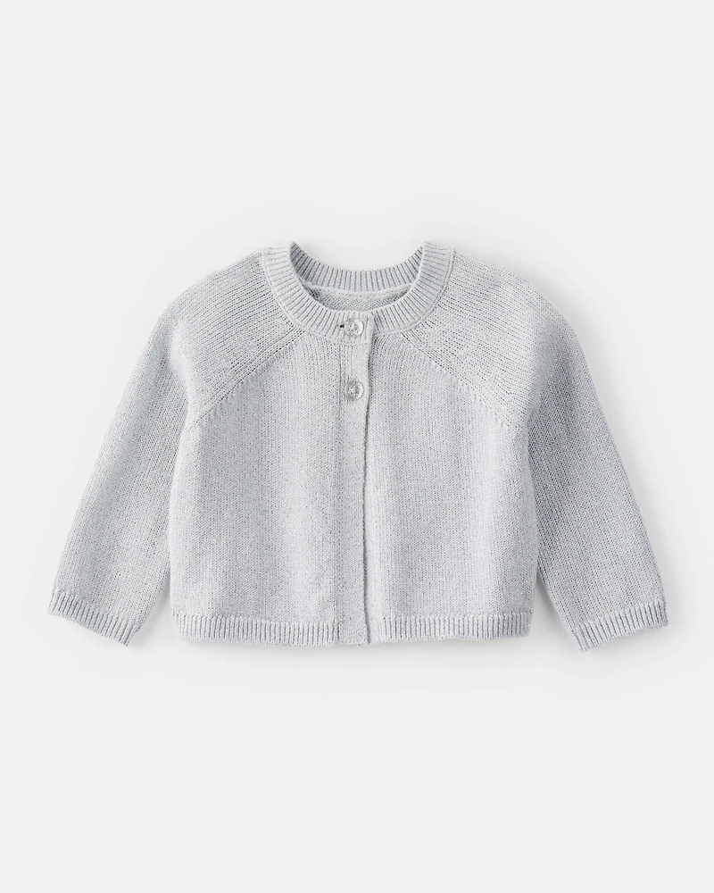 Baby Girl Long-Sleeve Sweater - Grey