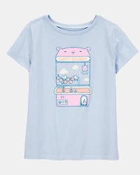 Kid Capy-Grabba Short-Sleeve Graphic Tee - Blue